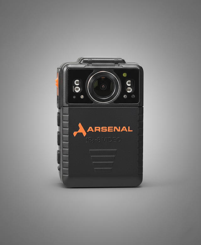 Arsenal MK2 Body Camera | 12+ Hour Battery & AES-256 Encryption