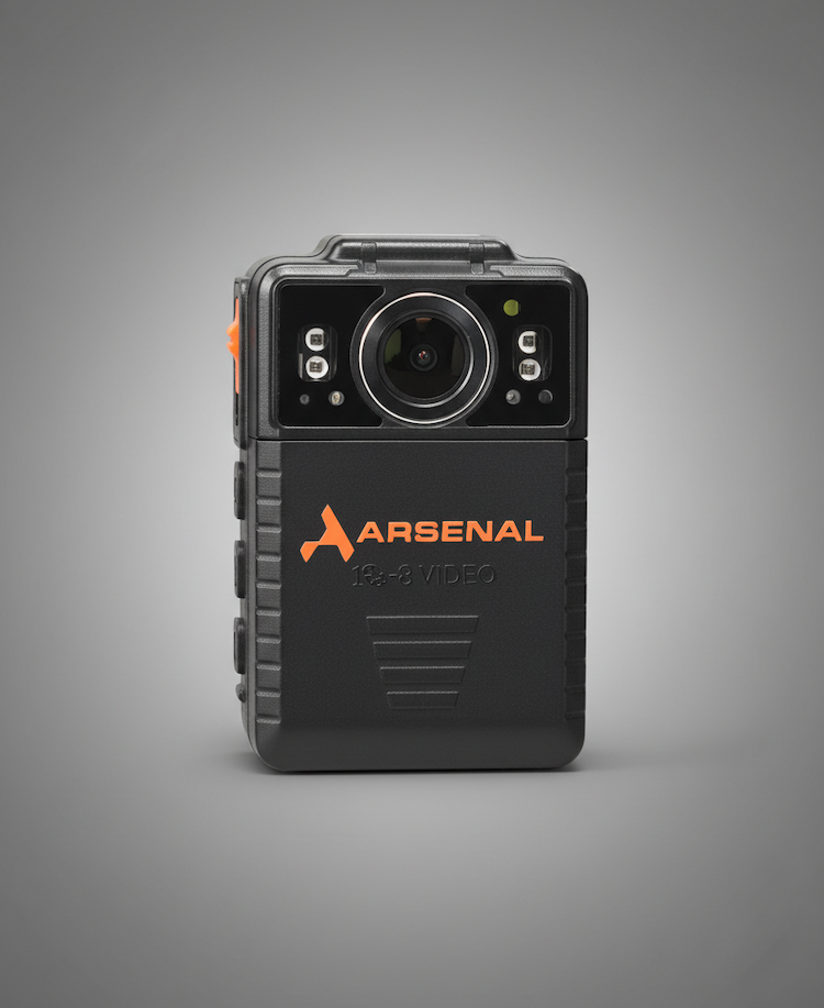 Arsenal MK2 Body Camera | 12+ Hour Battery & AES-256 Encryption