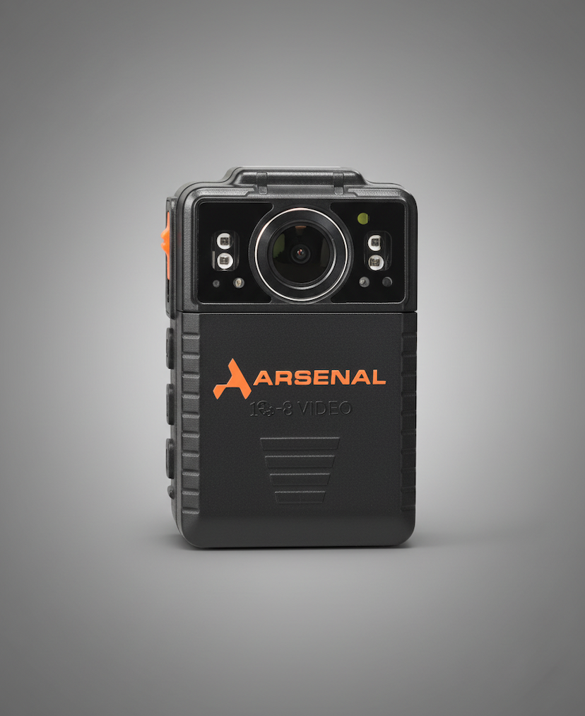 Arsenal MK2 Body Camera | 12+ Hour Battery & AES-256 Encryption